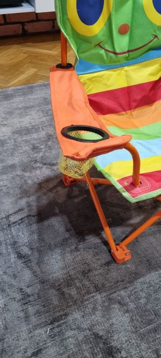 Krzesełko dziecięce turystyczne, plażowe - składane