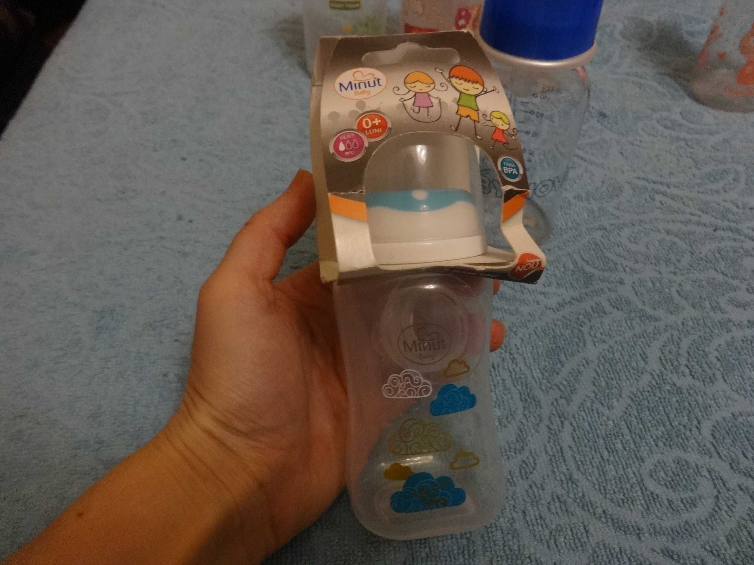 Бутылочка с соской поилка пластик стекло