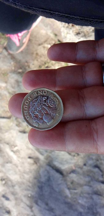 Moeda One pound rainha Elizabeth