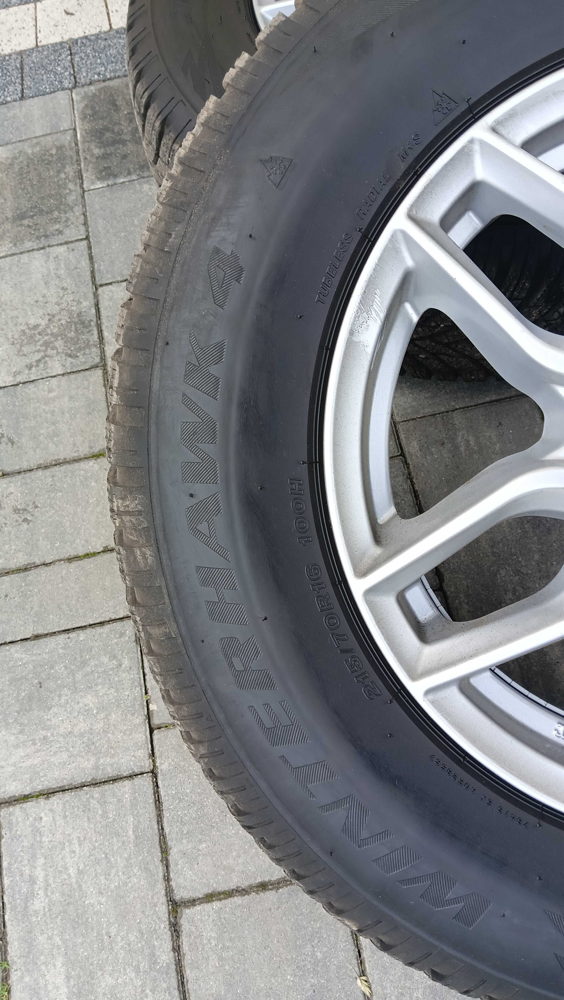 215/70R16  firestone  , zimowe  jak nowe  , 7-8mm ,  2023 r