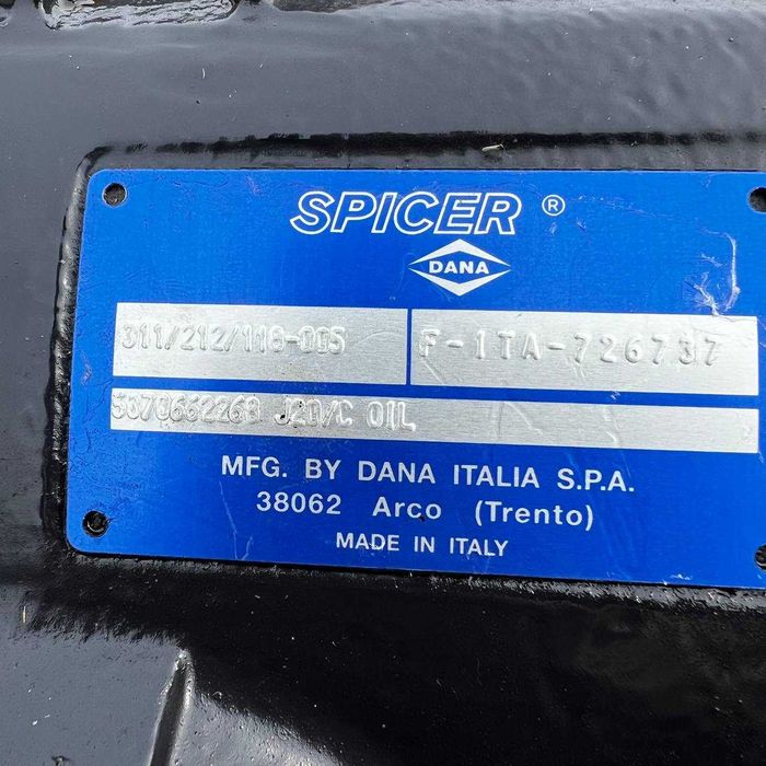 Dana SPICER 311/212/118 (Yanmar) Most przedni do Yanmar Terex TW110