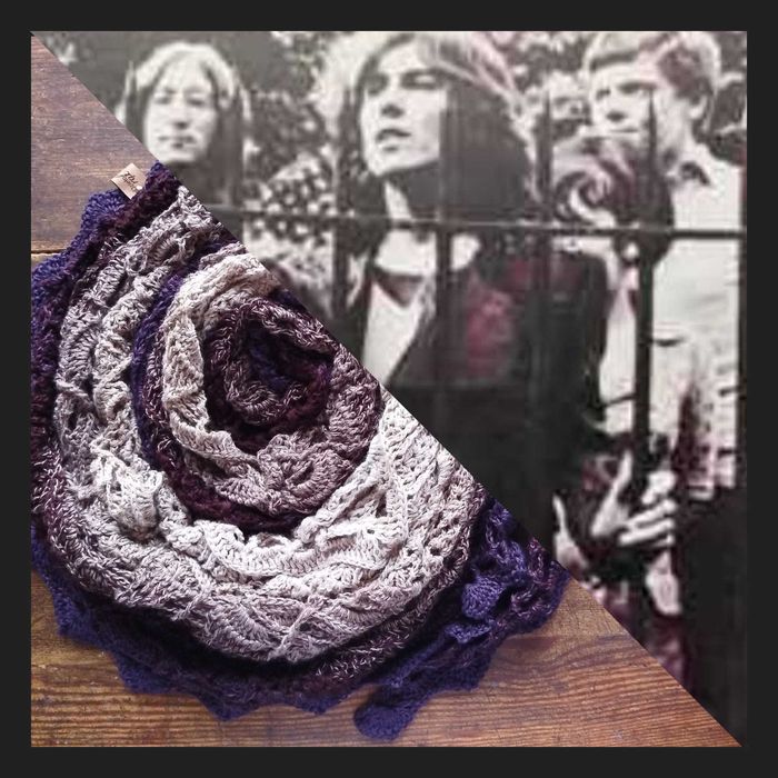 Chusta wykonana na szydełku