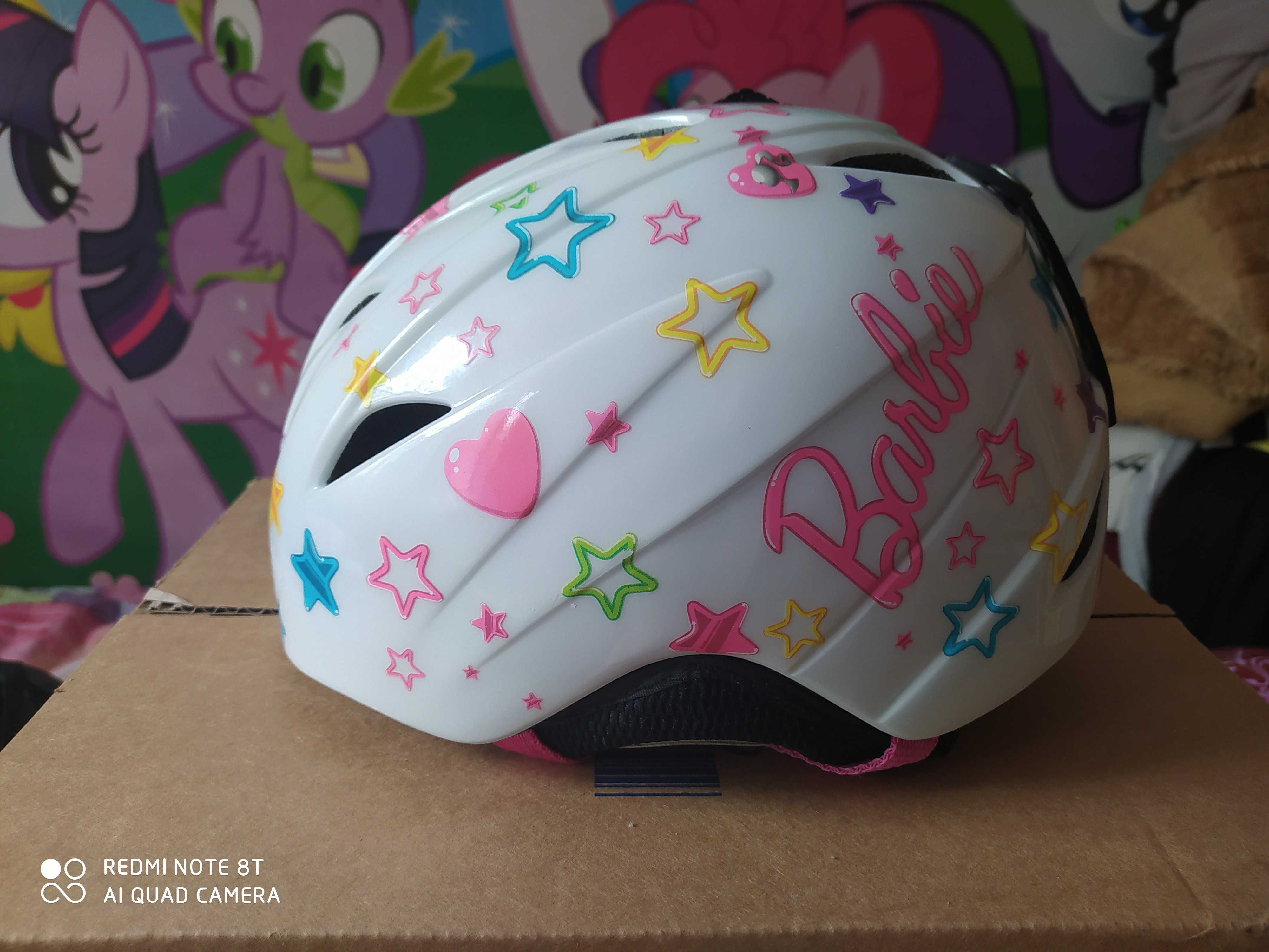 Kask Narciarski Ocieplany Barbie rozmiar 52-58