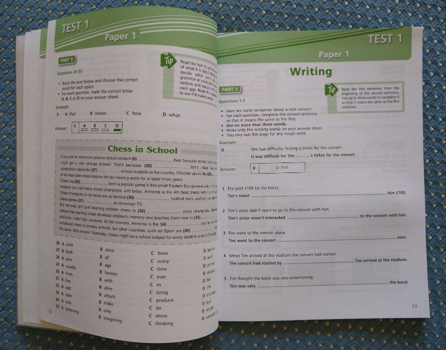 "PET for Schools: Practice Tests. Student's Book" - Como NOVO!