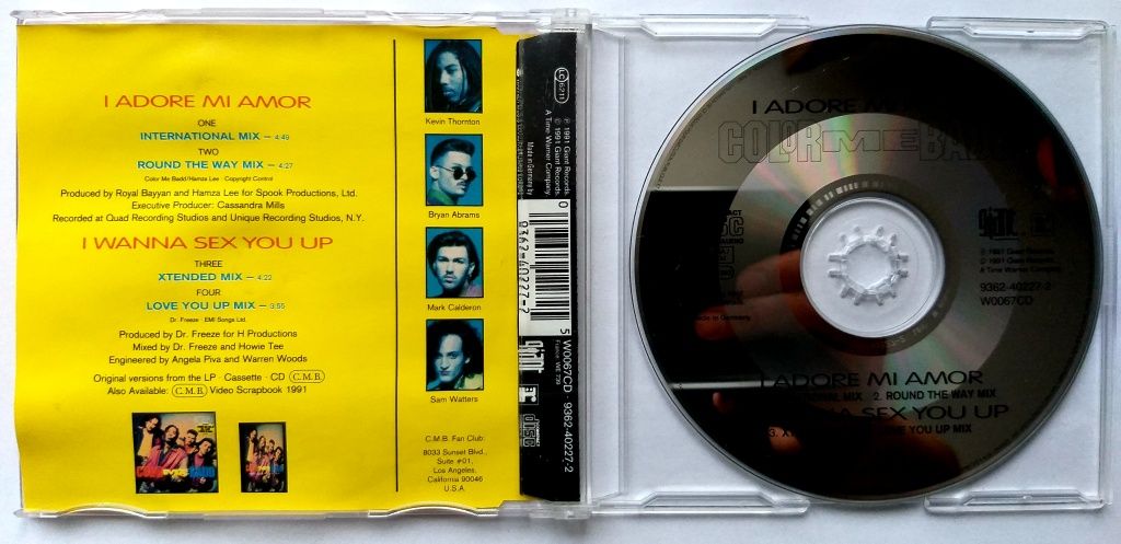 CDs Color Me Badd I Adore Mi Amor 1991r