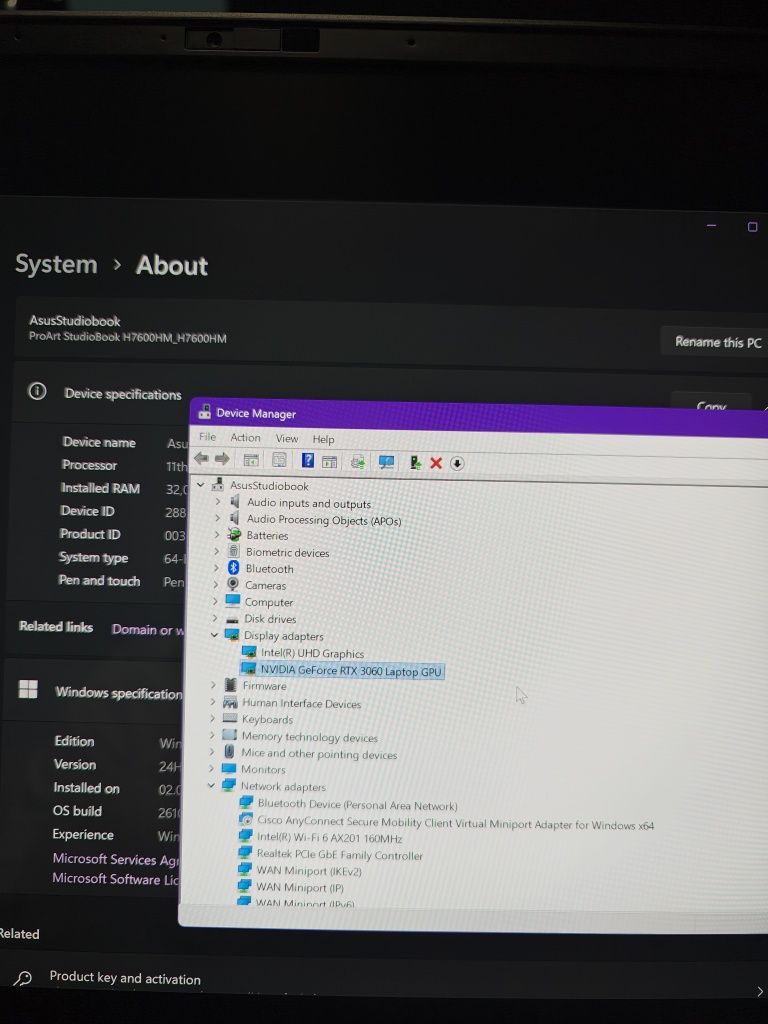 Ноутбук ASUS ProArt Studiobook 16 OLED