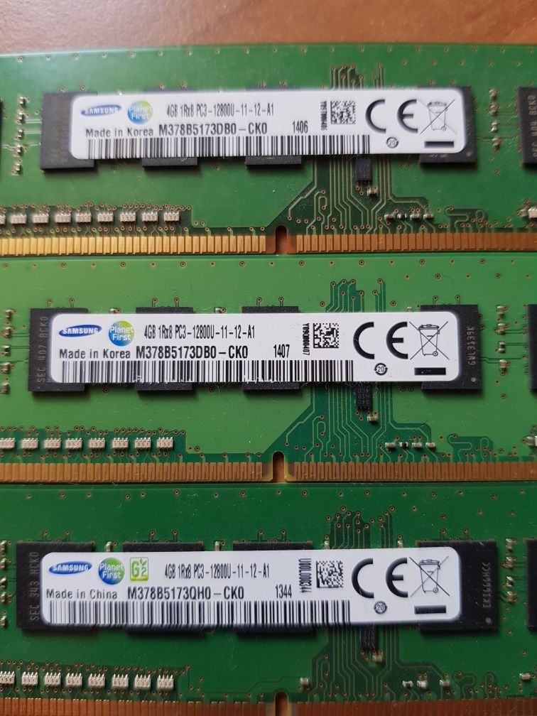 Pamięć RAM 1x 4GB Samsung   DDR3 1Rx8 1600MHz PC3-12800U