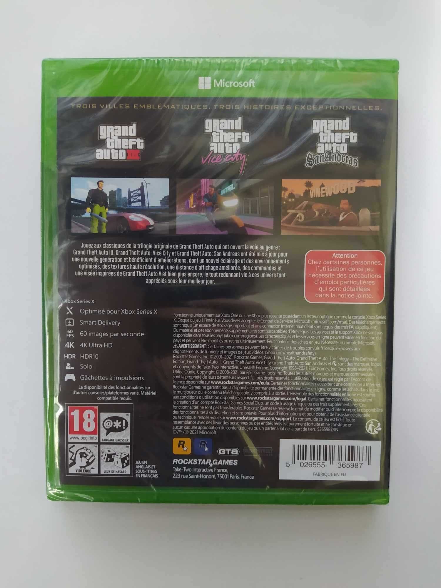 NOWA Grand Theft Auto: The Trilogy The Definitive Edition Xbox One