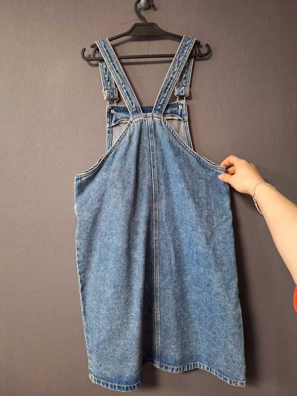 Sukienka ogrodniczka jeansowa bawełniana dla dziewczynki 13 lat