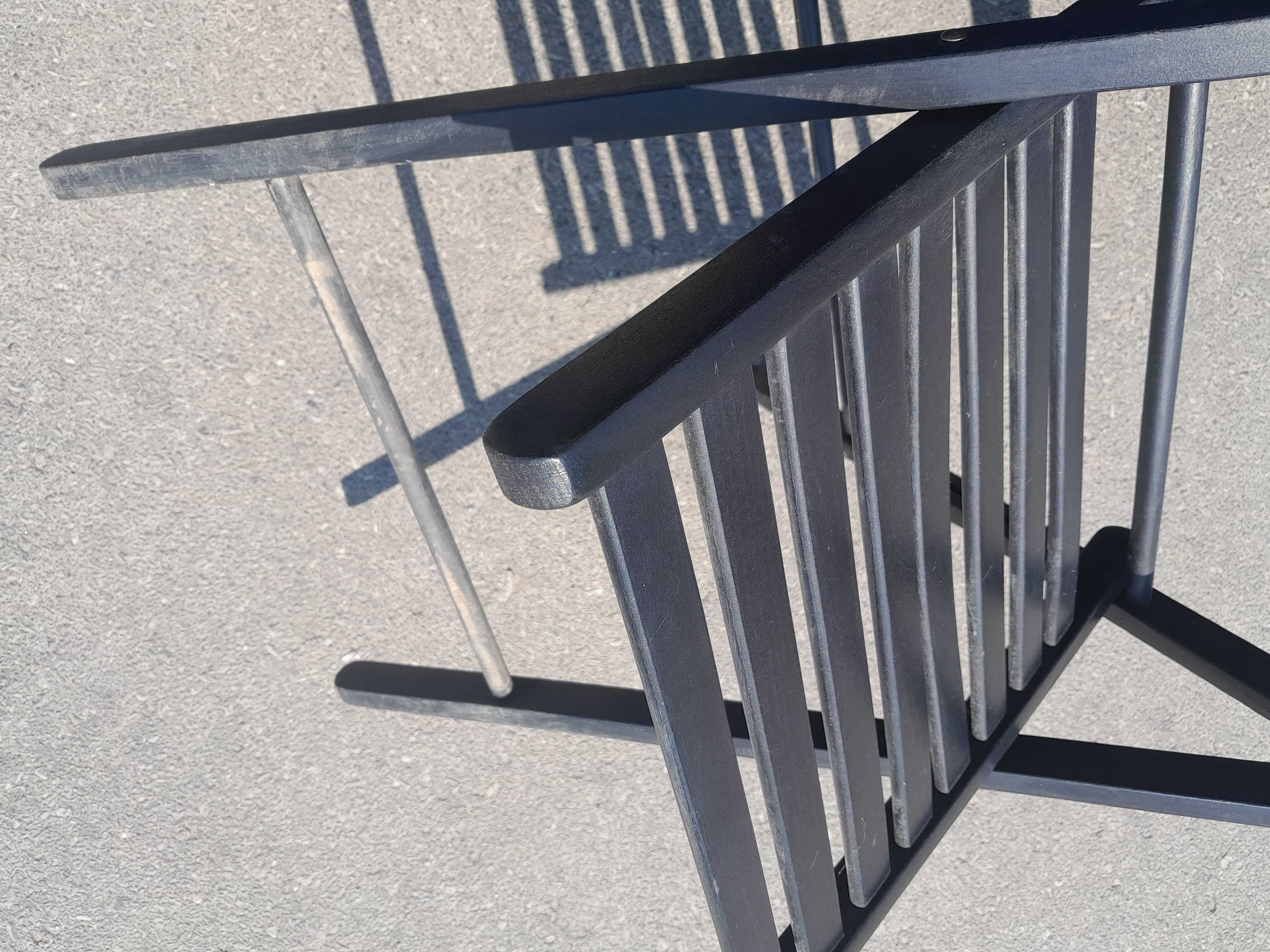 Krzesło IKEA czarne składane 2 sztuki