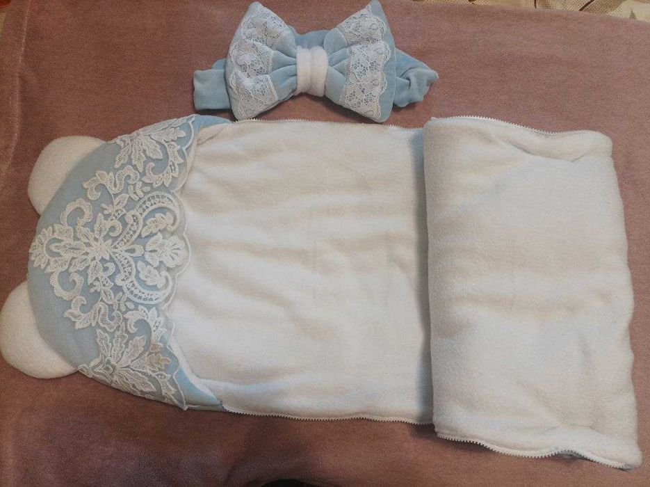 Зимовий конверт на виписку 2в1 TM Eliz чехол в коляску, дитяч.спальник