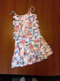 super Next sukienka Papuga Flaming Hawaje r. 140 10l