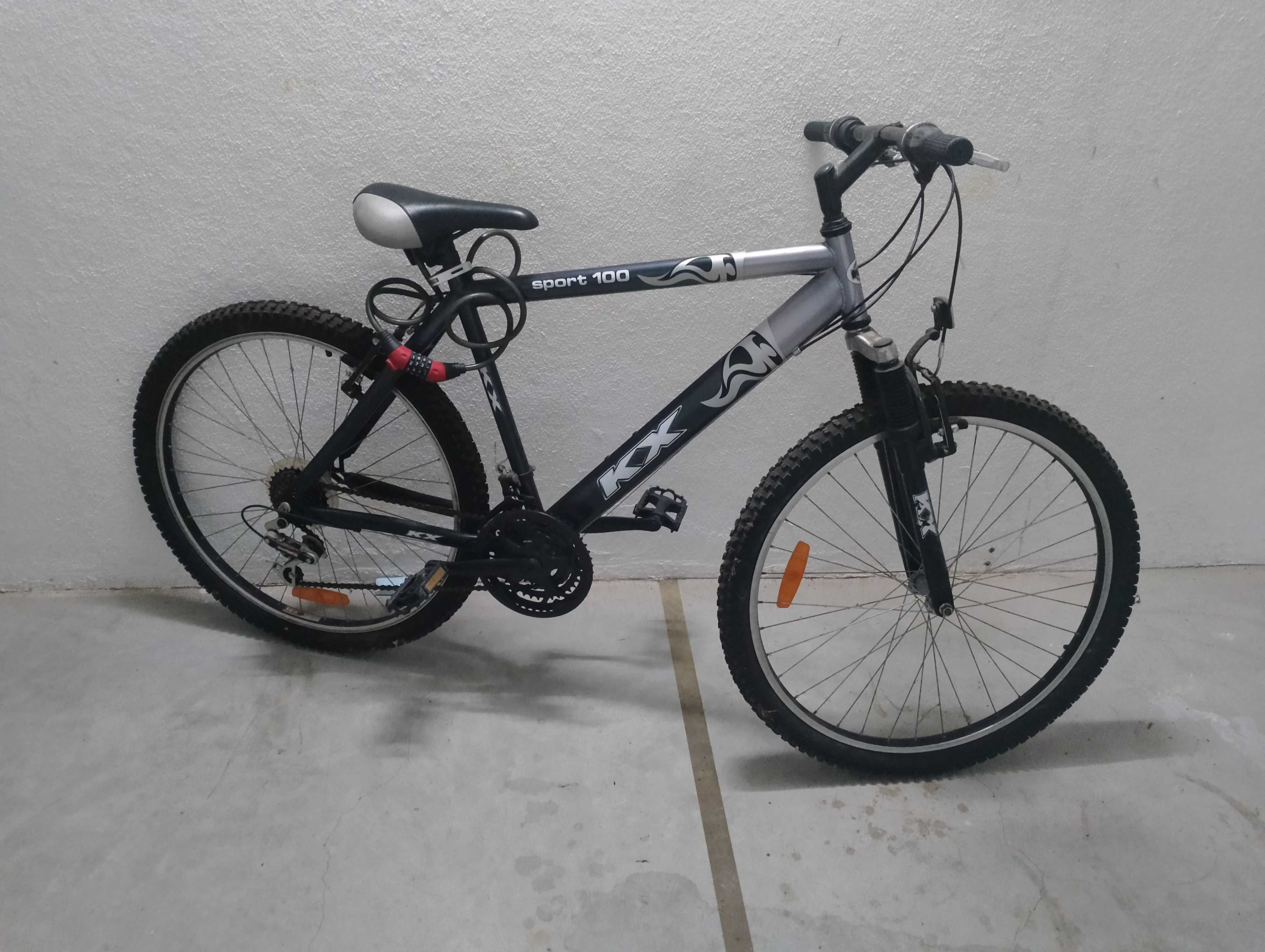 Bicicleta BTT KX Sport100 18 velocidades, roda 26