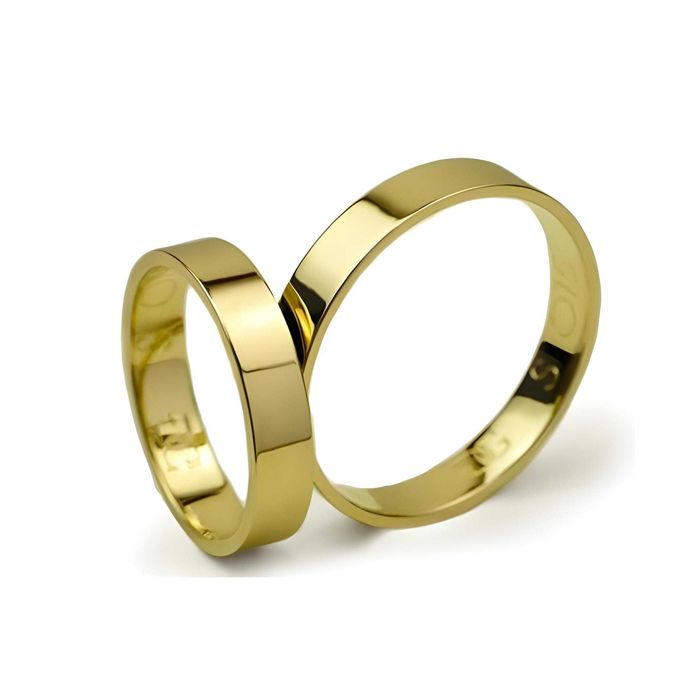 Obrączki ślubne Special S015 z żółtego złota w próbie 585