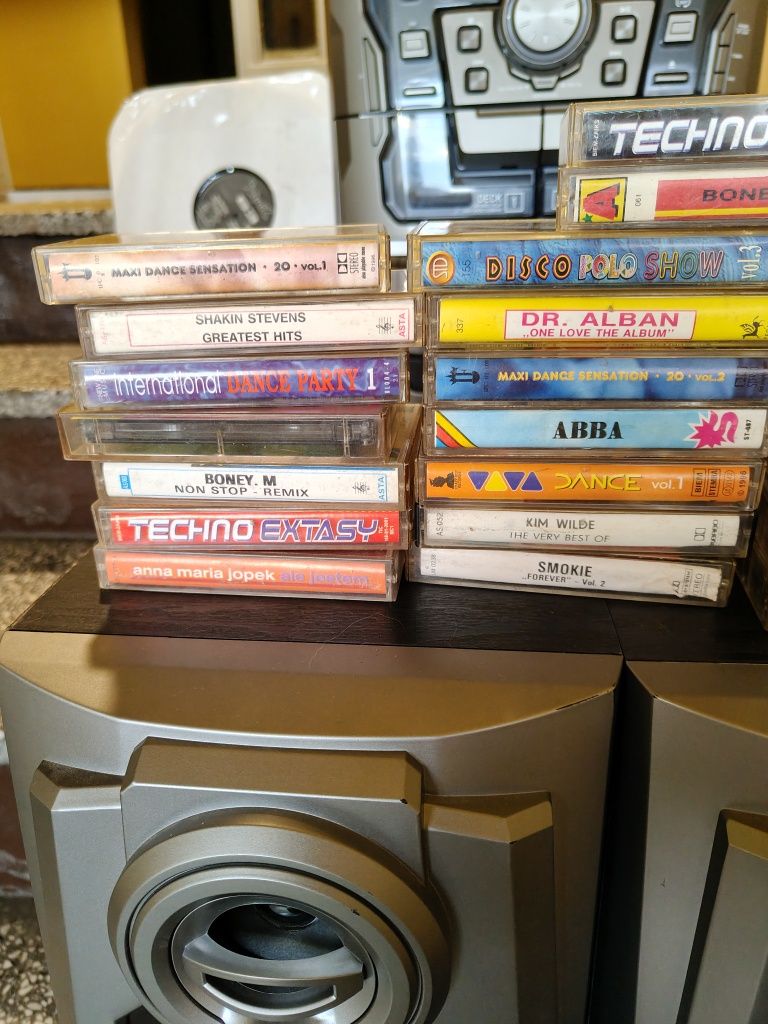 Wieża Auna kasety,CD,gramofon,fm