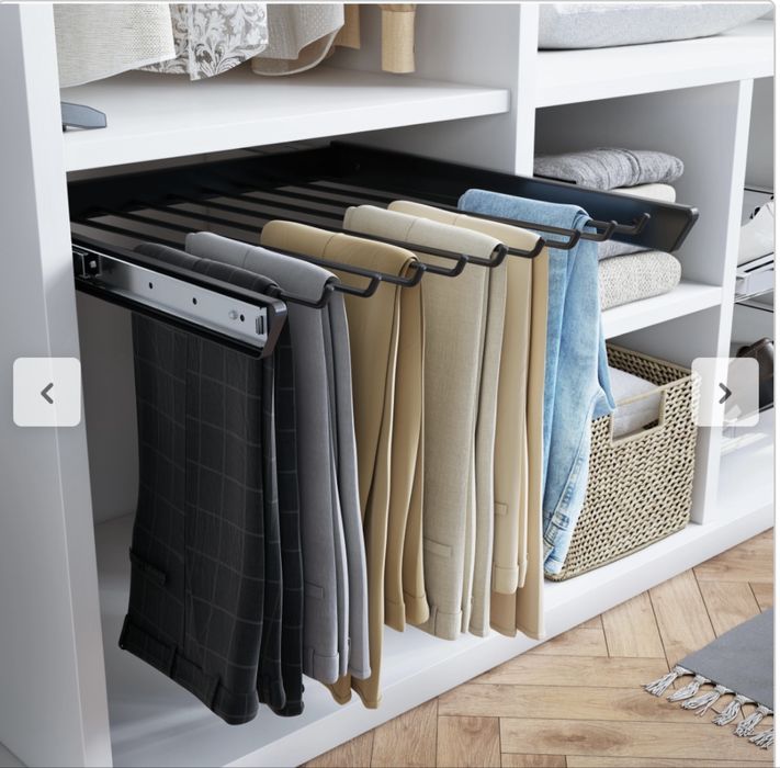 Cabide porta calcas deslizante para roupeiro