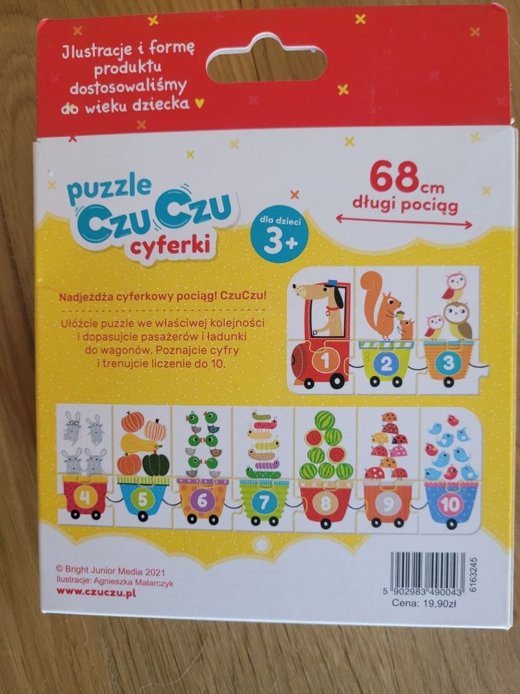 Puzzle CzuCzu cyferki pociąg