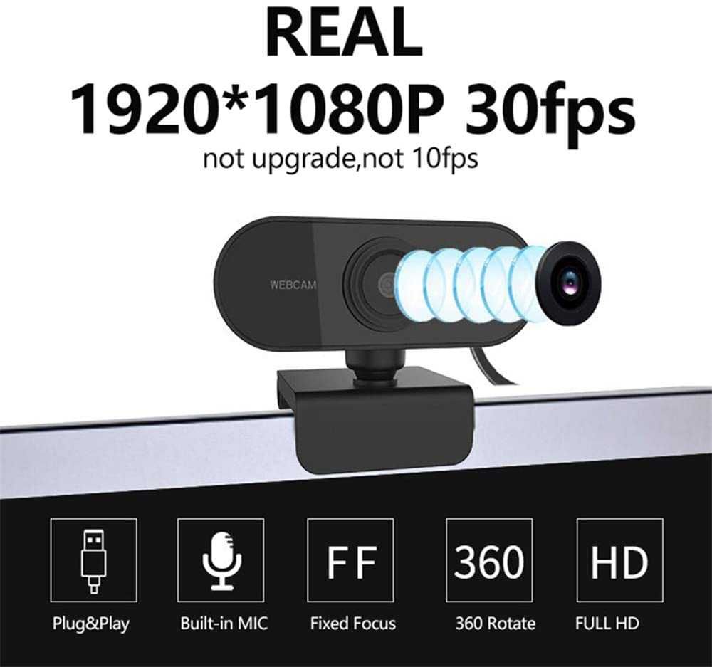 WebCam 1080P FULL HD Plug and Play para todos os sistemas NOVA eSELADA