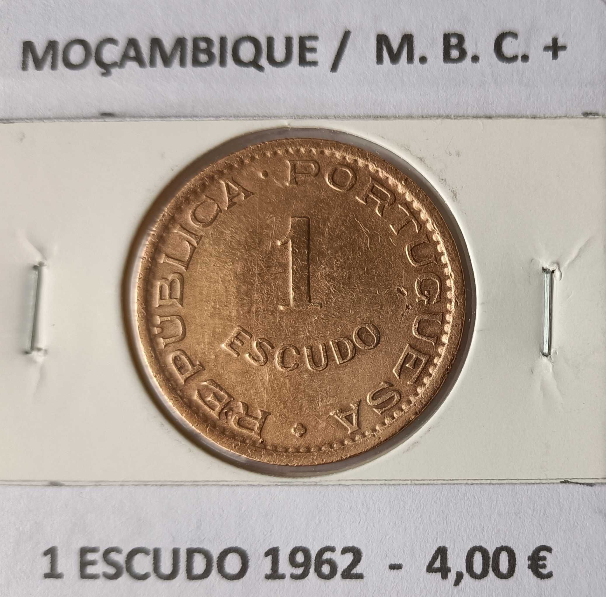 Moedas Portuguesas de 1 Escudo Circuladas na Ex Colónia de Moçambique