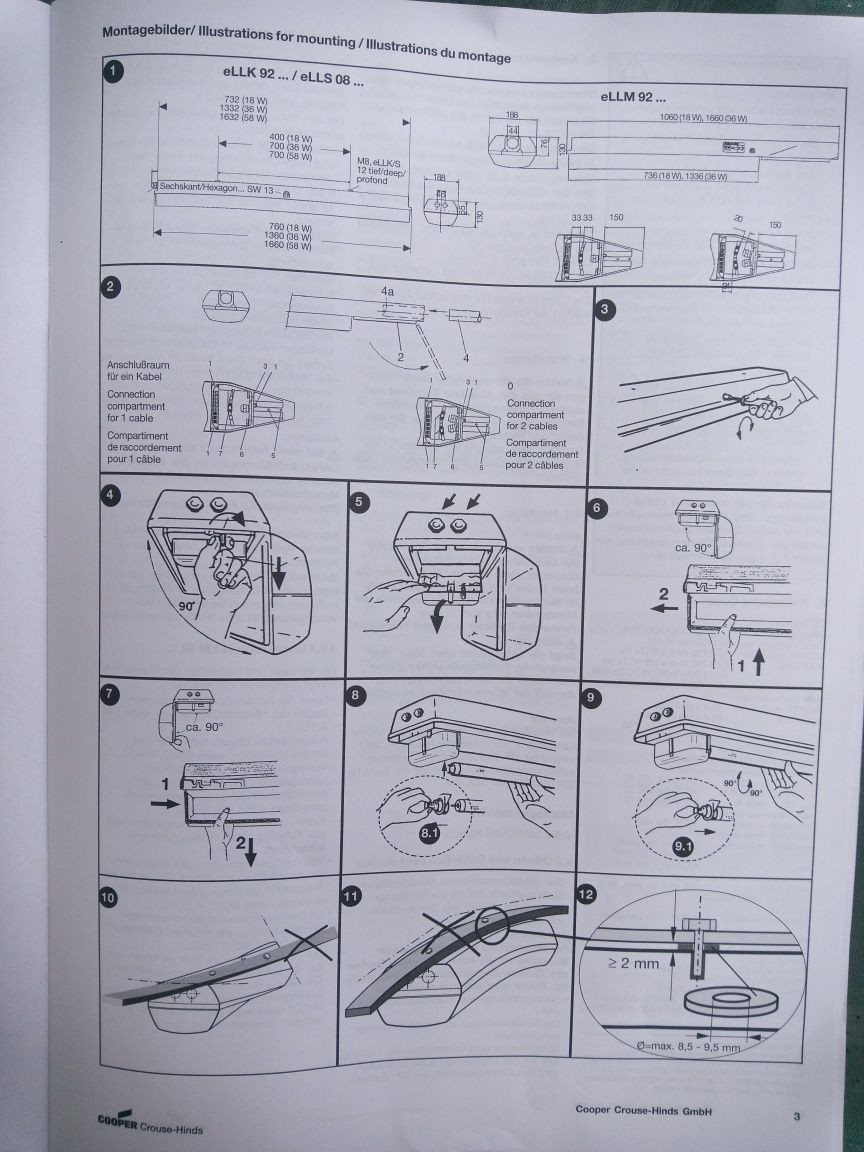 2un. Armaduras Industriais CEAG /COOPER Safety - IP 66/67 + Certificad