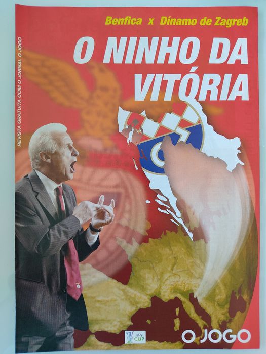 Programa Benfica dinamo de Zagreb UEFA 2004/ 2005