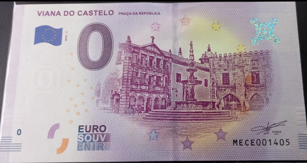 Nota de 0€ portuguesa e estrangeiro