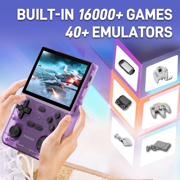 Khank K36 videogame portátil,16000 jogos, emulador para ps1/psp etc...