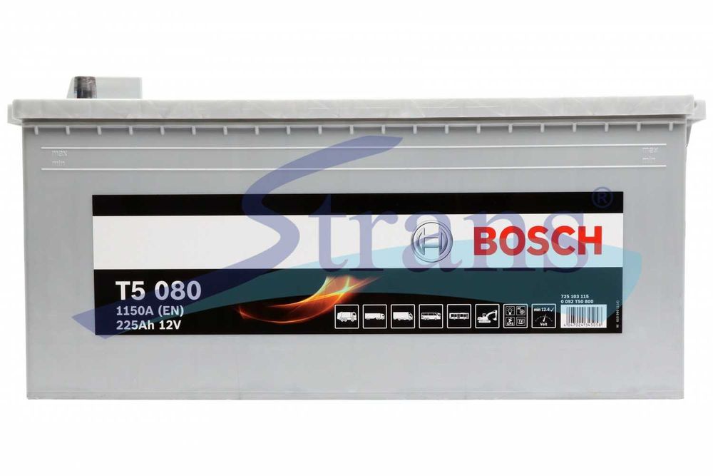 Акумулятор BOSCH 12v 225ah 1150a T5 L+ 518*274*242mm (921863)