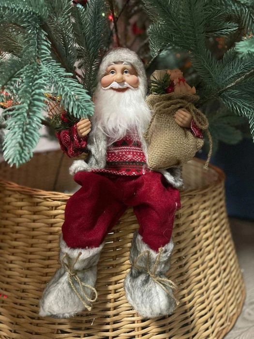 Плетений кошик під ялинку натуральний світло-коричневий 65 70 75 80 см