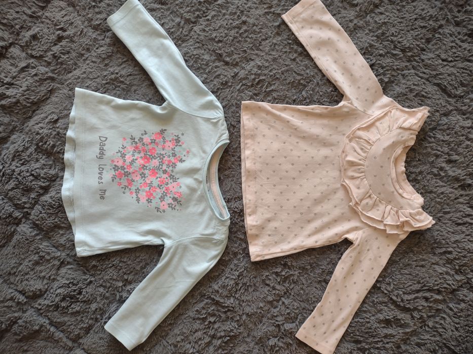 Bluzeczki dla dziewczynki (zestaw), rozmiar 74