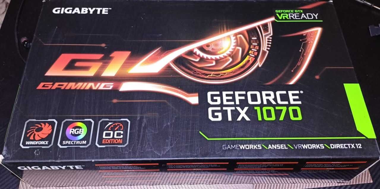 Відеокарта Gigabyte GTX 1070 G1 Gaming 8GB GDDR5