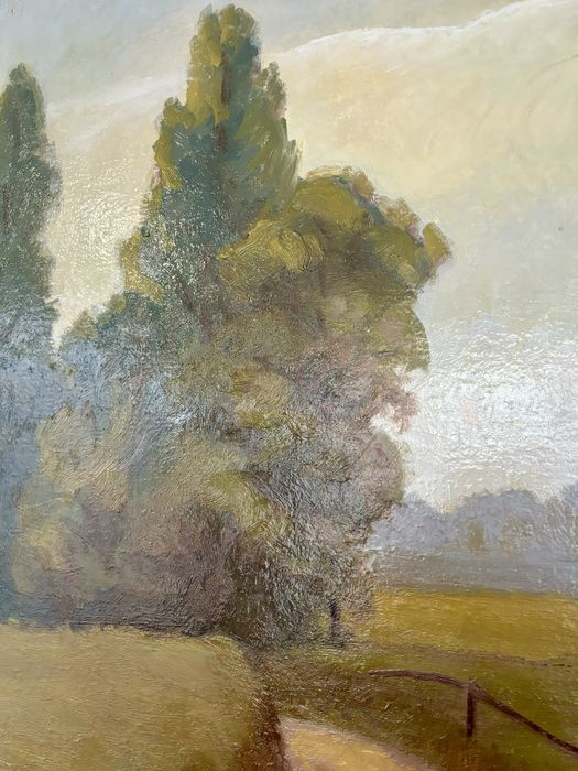 Topole 1977 Przemysław Pabudziński Wyjątkowy obraz olej na płótnie