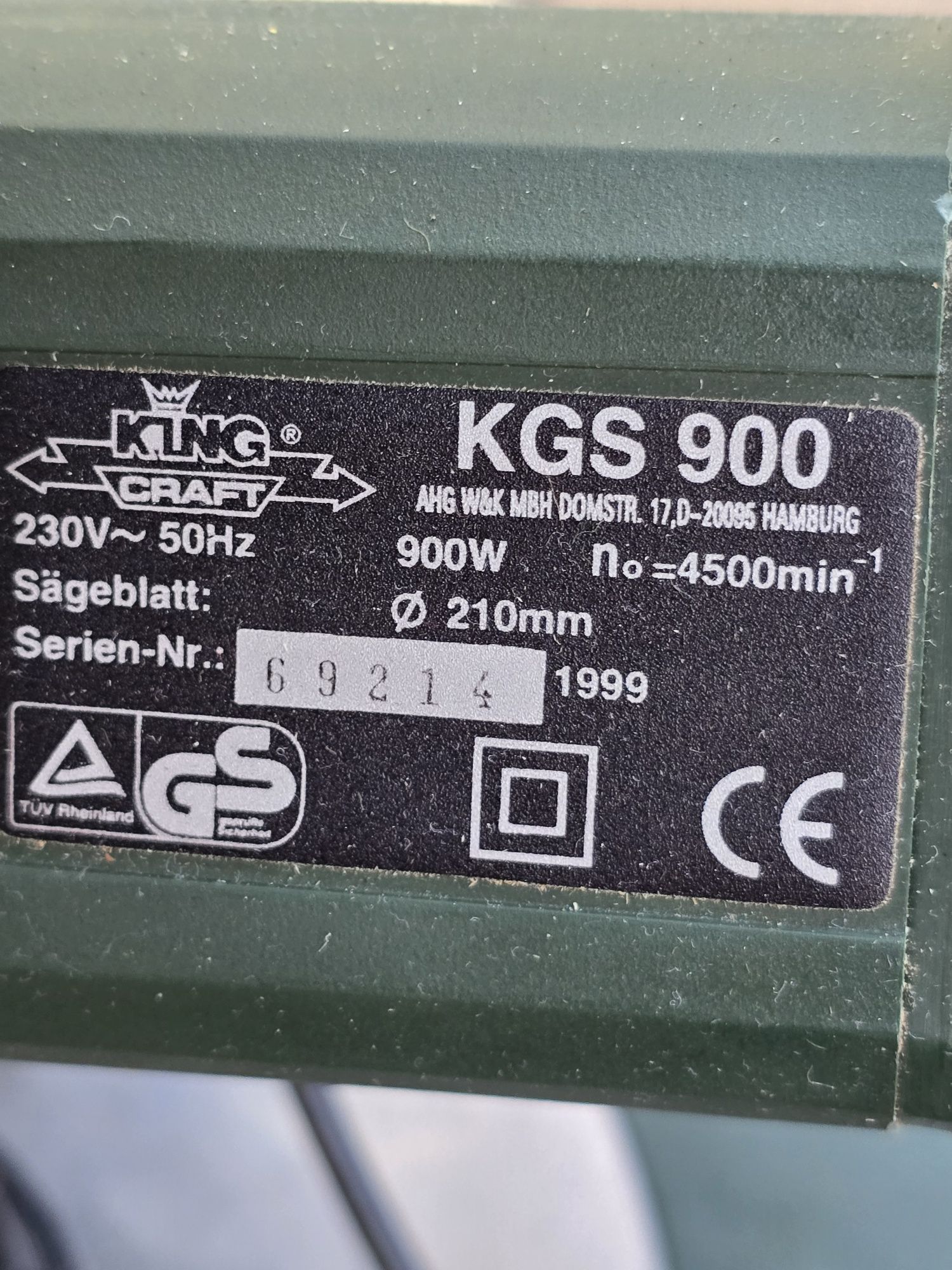 Piła łukośnica niemiecka o8 King Craft 900 W