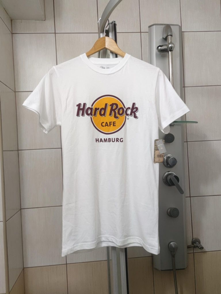 bluzka koszulka t-shirt Hard Rock Cafe Hamburg S M classic sport retro