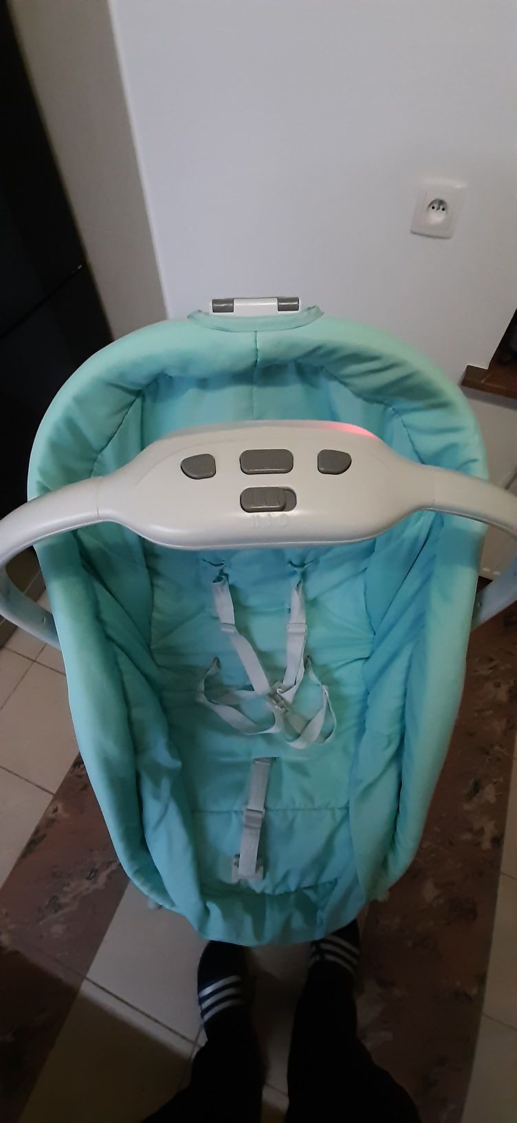 Chicco  hug 4w1 łóżeczko leżaczek fotelik baby blue idealny chico