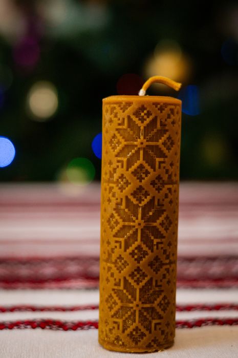 Різдвяні свічки з бджолиного воску