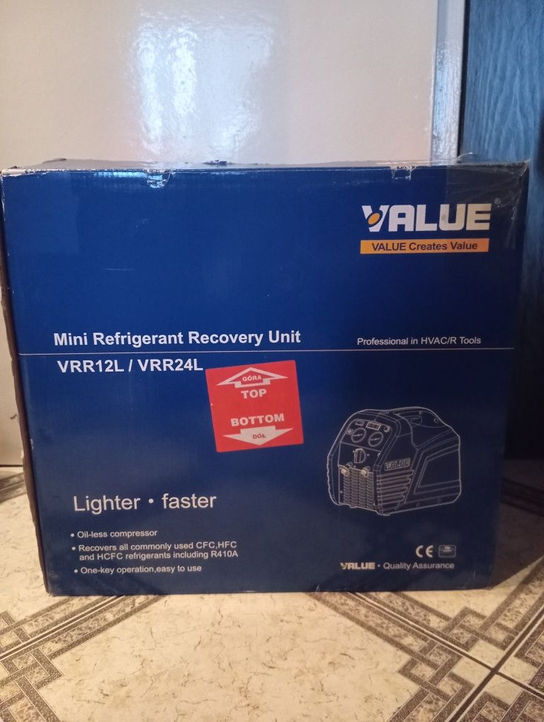 Stacja odzysku gazu, mini refrigerant recovery unit VRR12L