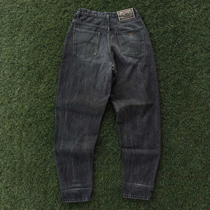 Armani Jeans Metal Logo Vintage Широкие Джинсы [M]