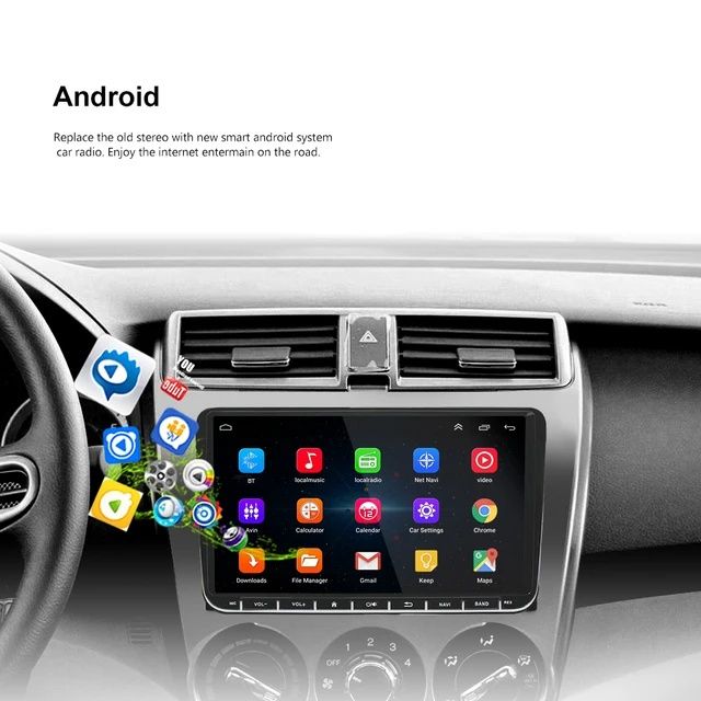 Rádio 2din 9 polegadas Volkswagen e SEAT android 10 GPS WiFi RDS NOVO