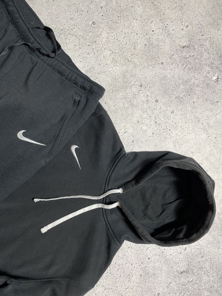 Мужская Черная Кофта Худи Nike NSW Tech Fleece Оригинал S-M Drill