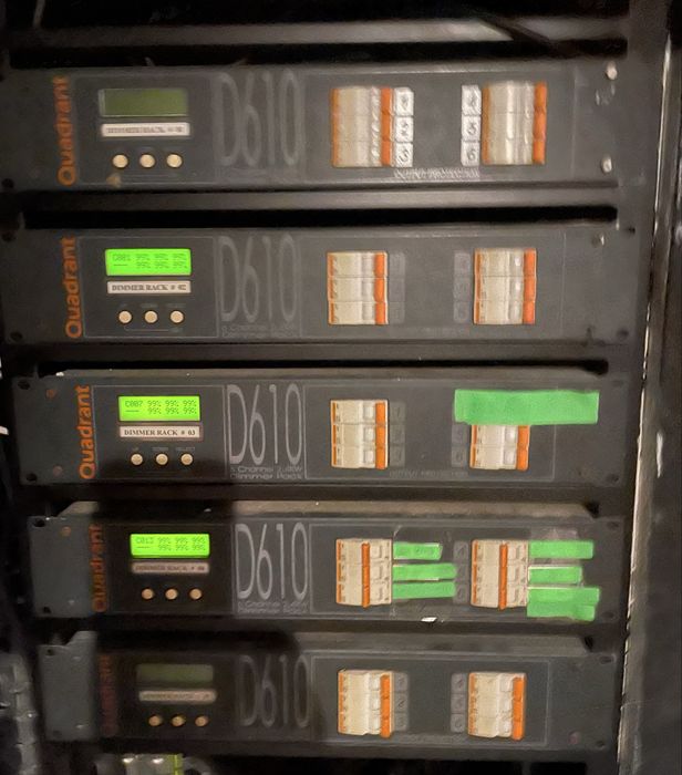 Pack 5 Dimmer Packs Quadrant D610 – 6 Canais – Completo e Funcional