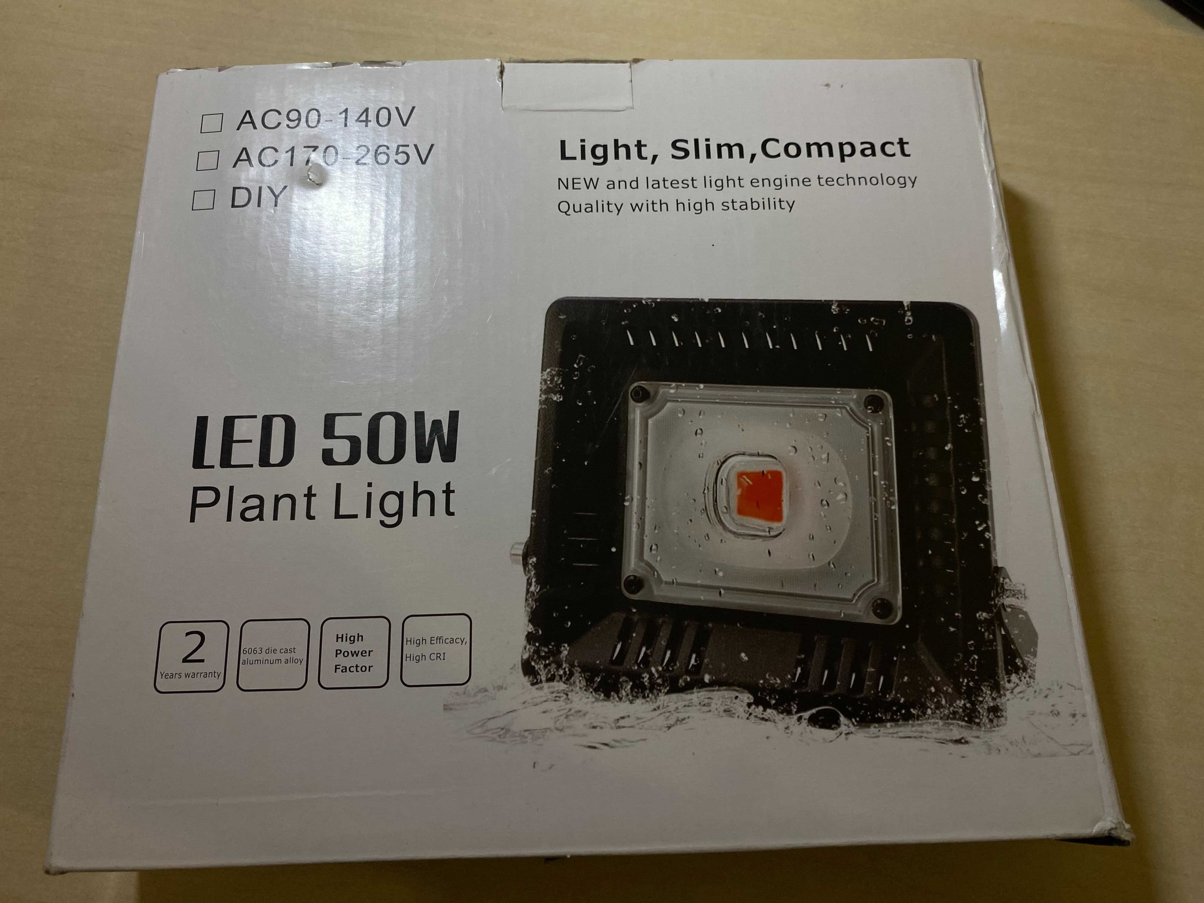 Naświetlacz LED Reflektor Led IP65 50W Plant Light do uprawy roślin