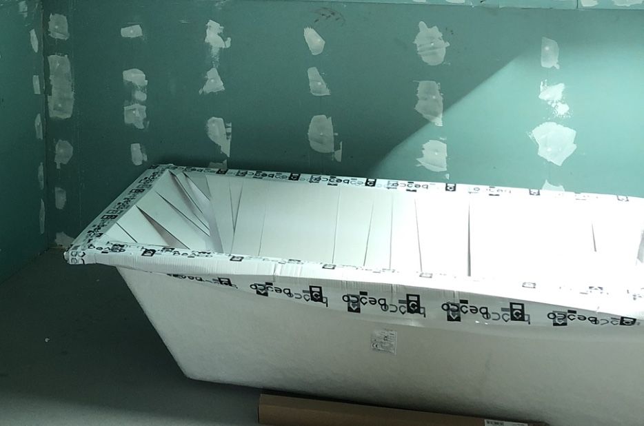 Wanna Besco Quadro Slim 180x80 wanna do zabudowy prostokątna biała