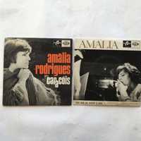 2 singles 45 rpm Amália: Vou dar de beber à dor e Caracóis (anos sessenta)