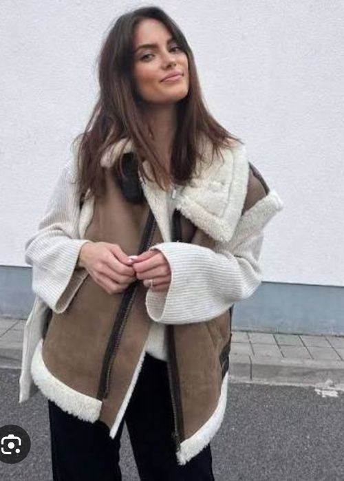 Жилет хутряний Zara M