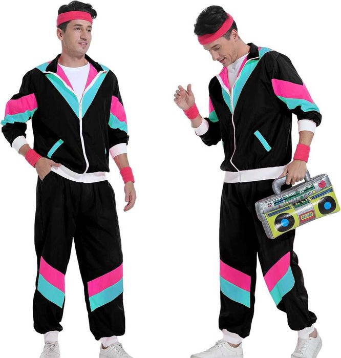 Nowy strój 80s / przebranie / kostium / retro / karnawał / S / !A2638!