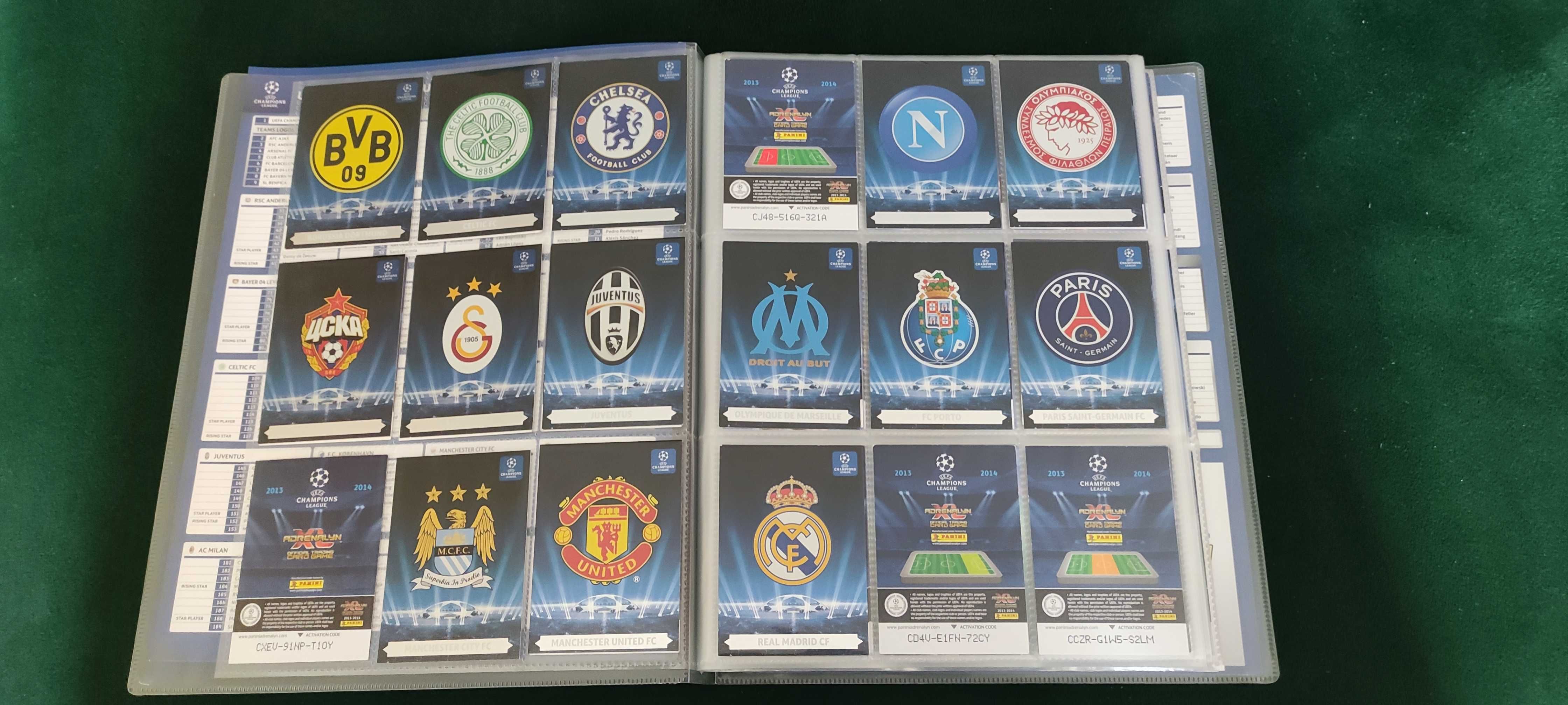 Champions League 2013 / 2014 Panini Album Karty Limited !