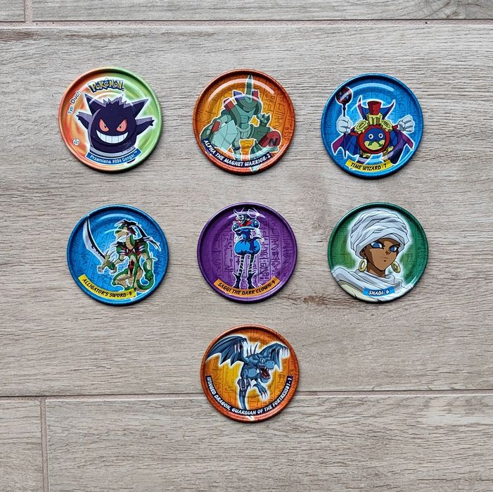 Duże big metal tazo kapsle pokemon lays cheetos