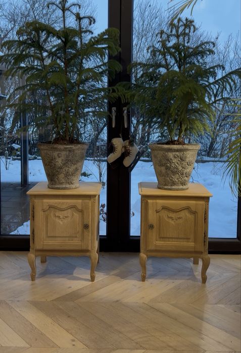 Ludwikowskie szafki nocne , stoliki nocne - st.surowy