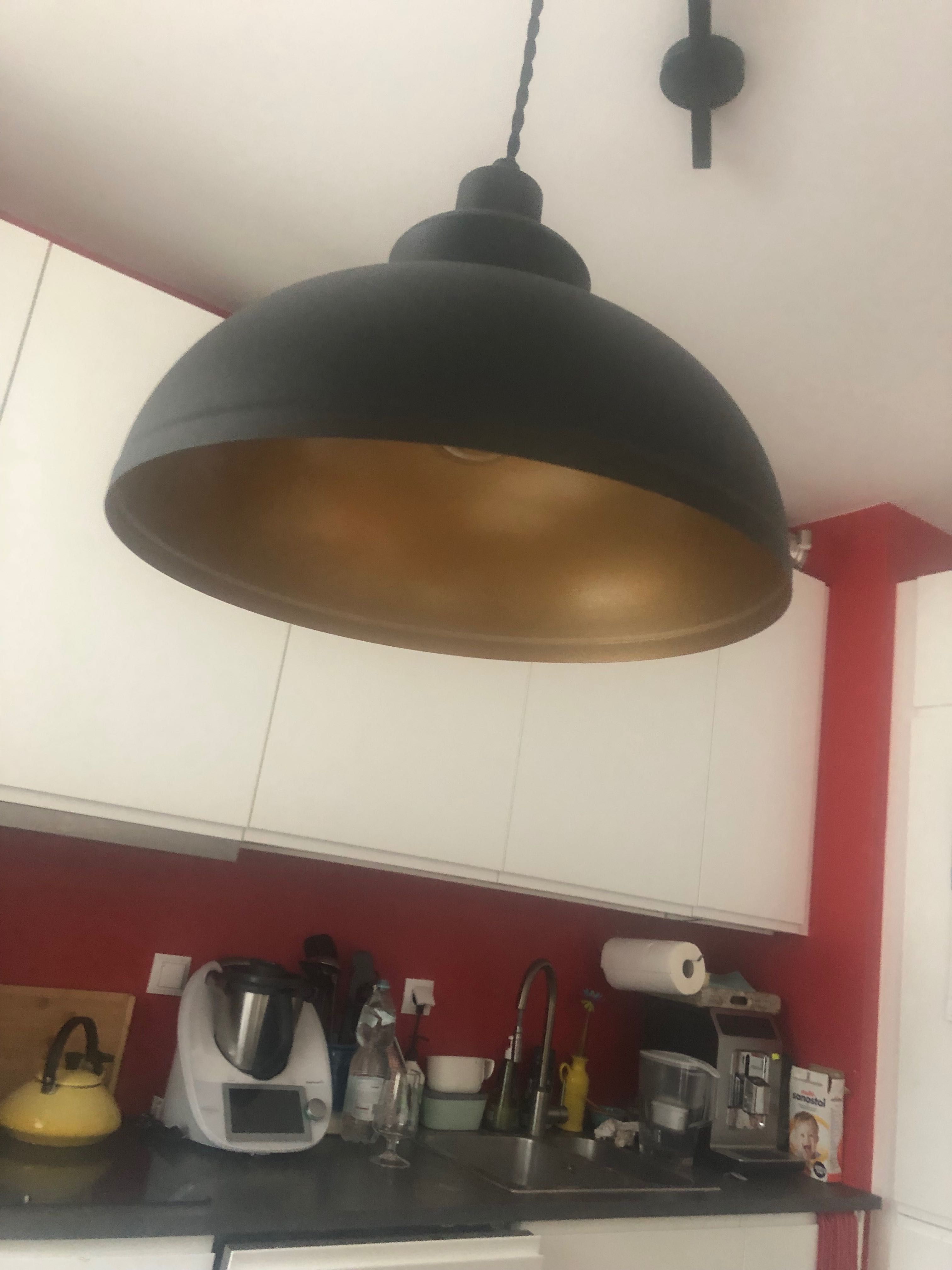 Emna Lampa Wisząca Black/Gold - Lindby